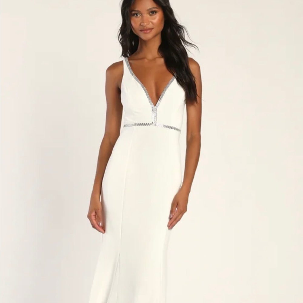 Lulus white dress Sz m